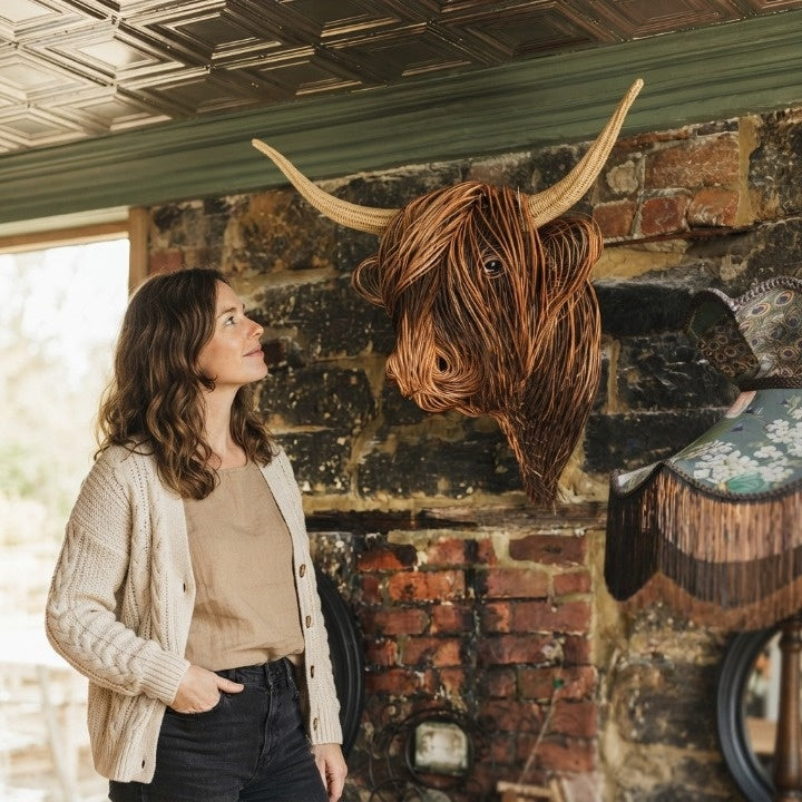 Handcrafted Cow Head