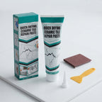 Reparaturpaste für Fliesen mit Spachtel und Schleifpapier, 100 ml