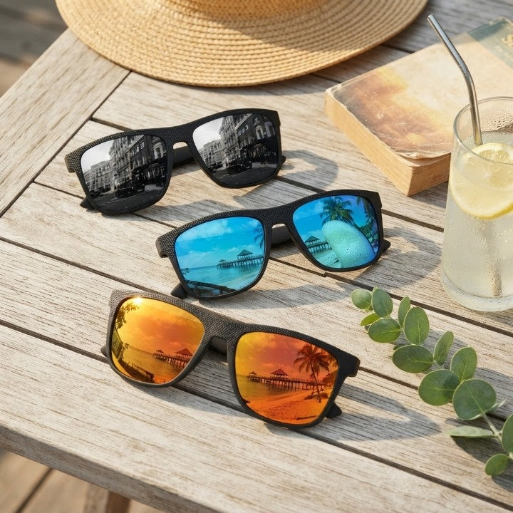 3er Set Sonnenbrillen – Polarisiert mit 100% UV-Schutz