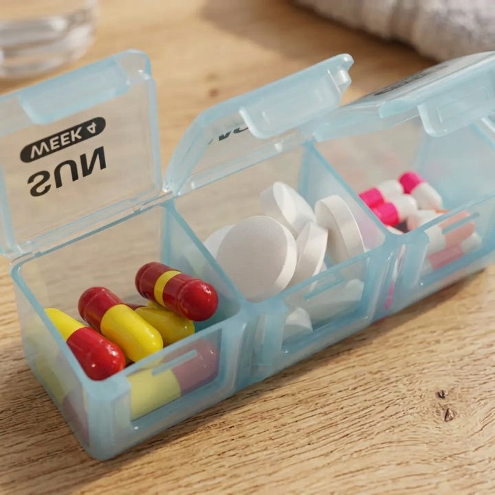 Pillenorganizer mit 28 Fächern – Wochenplaner für Tabletten