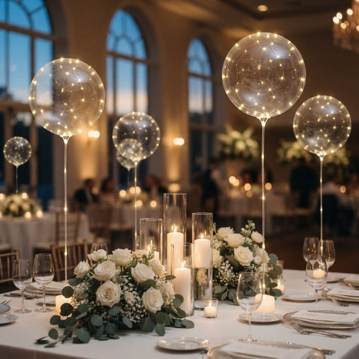 LED Balloon Set with 10 Pieces – Warm Glow for Every Occasion