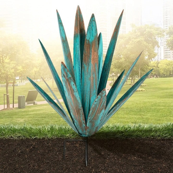 Metall-Agave Gartenfigur – Dekorative Skulptur für Garten & Terrasse