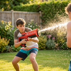 Electric Water Gun 1L Tank — Fully Automatic, 10m Range, Lithium Battery
