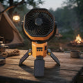 Camping-Ventilator mit LED-Licht und Solar-Powerbank