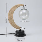 Mondlampe mit Farbwechsel und Holzständer