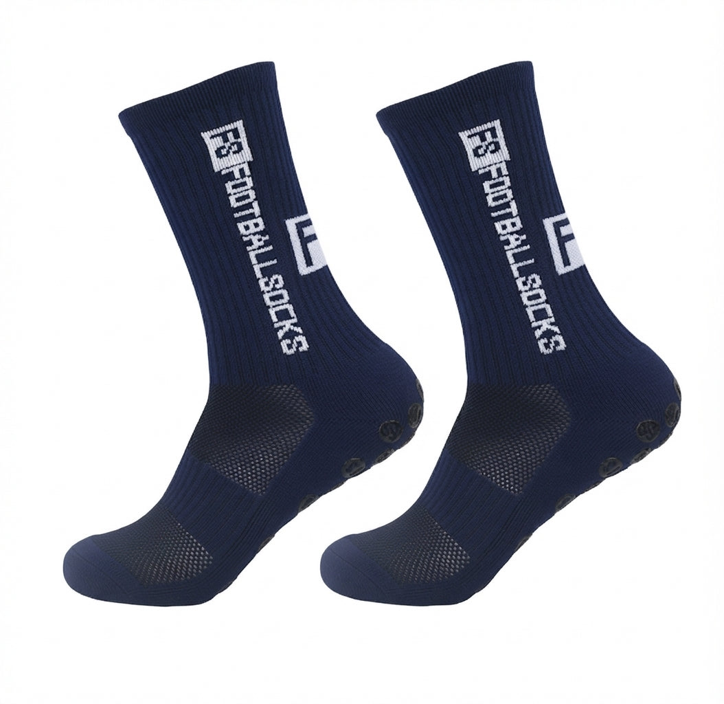 Sportsocken mit Silikon-Grip und Baumwoll-Spandex