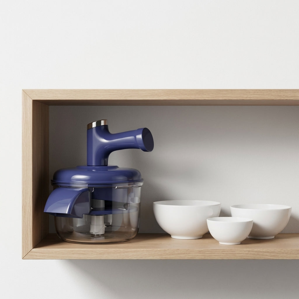 Elektrischer Obstschäler und Mixer 2-in-1