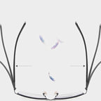 Bifocal reading glasses for near and far – semi-rimless, +1.0 to +4.0 dpt