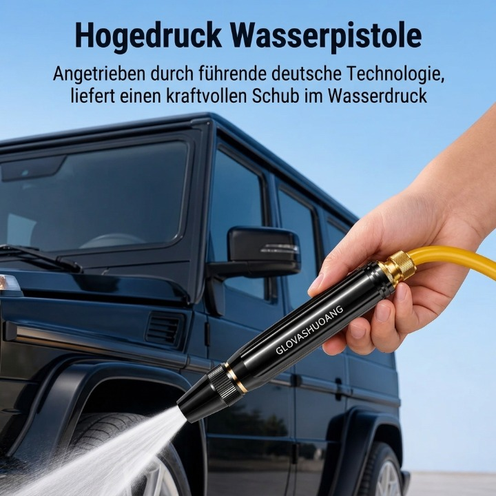 High-pressure cleaner attachment for garden hose