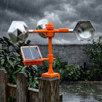 Solar Bird Repellent 360° – Reflective Scarecrow with Sound