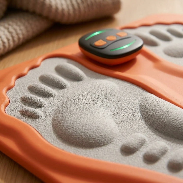 EMS foot massager with remote control – Wireless, foldable, 6 modes