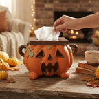 Kürbis Taschentuchbox Deko für Halloween