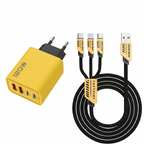 USB fast charger 4 ports – 65W and 120W with USB-C and USB-A