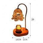 Kerzenwärmer-Lampe Maiglöckchen mit Glasschirm