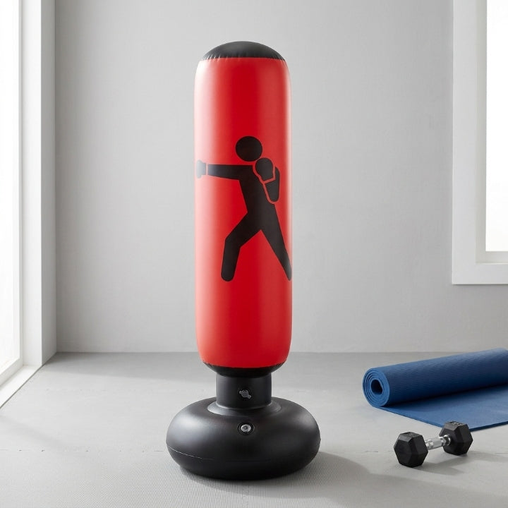 Inflatable punching bag for children and adults