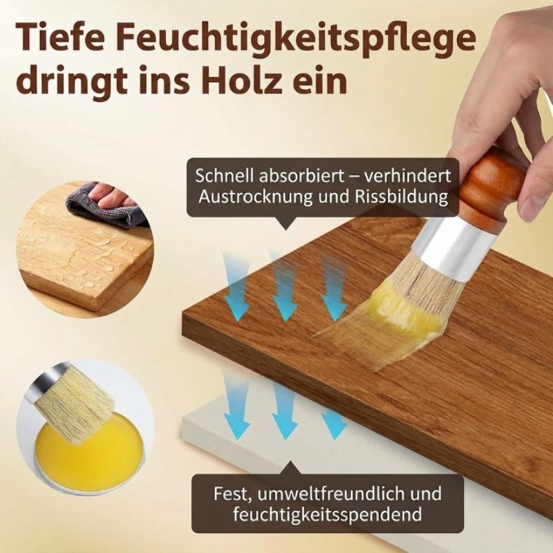 Lederpflege-Set – Balsam & Auftragspinsel für Möbel, Schuhe & Autositze