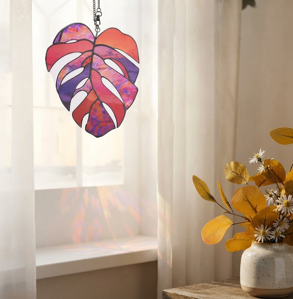 Fensterbild Acryl Mosaik Design – Wetterfest für Garten und Fenster