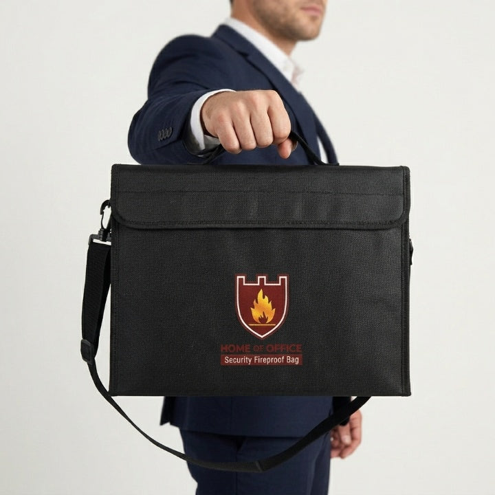 Fireproof Document Bag with Shoulder Strap