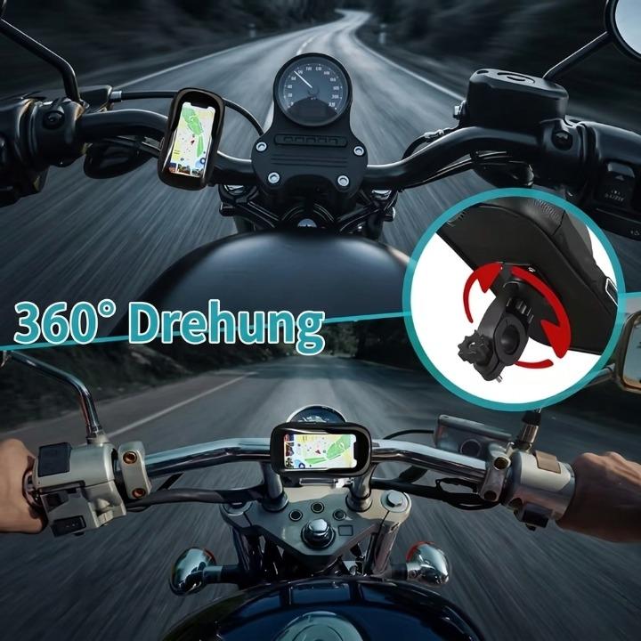 Wasserdichte Fahrrad Handyhalterung – 360° drehbar, Touchscreen-kompatibel, 4,5–6,4 Zoll