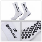 Sportsocken mit Silikon-Grip und Baumwoll-Spandex