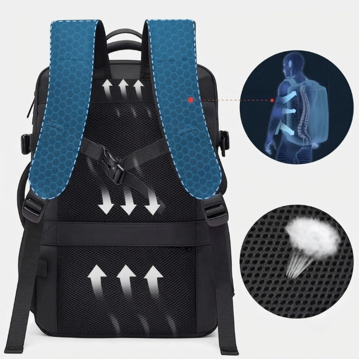 Expandable 17.3-Inch Waterproof Laptop Backpack