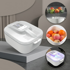 Obst- und Gemüse-Waschbox mit Abtropfkorb und Deckel
