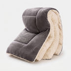 Winterdecke Flanell-Fleece mit Wollfüllung