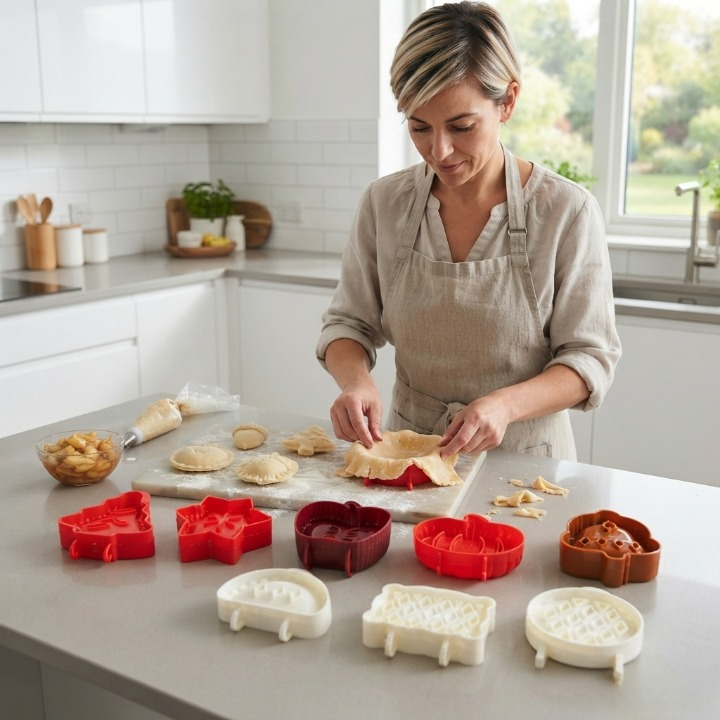 Hand-Pastetenform Set Apfel Kürbis Eichel