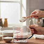 Messbecher 250 ml – Transparenter Messbecher mit Skala