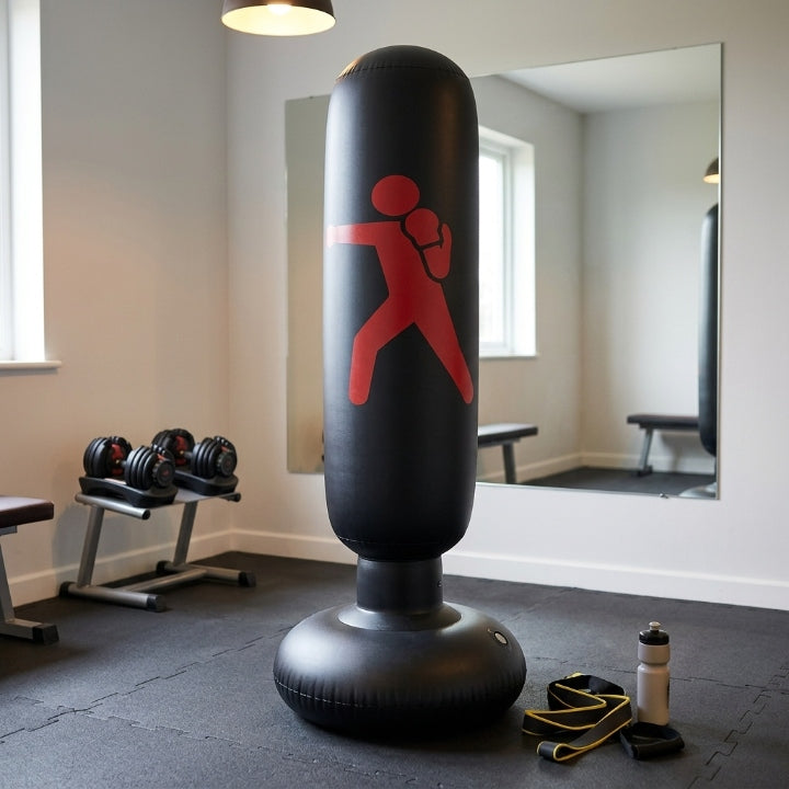 Inflatable punching bag for children and adults