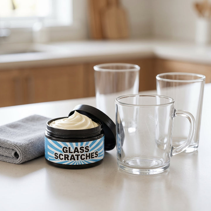 Kratzerpolitur-Creme für Glas & Acryl, 2 x 30 g, für Fenster und Auto