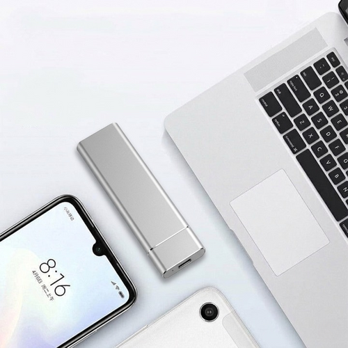 8TB Externe SSD — USB 3.1 Typ-C, Plug & Play, Aluminium