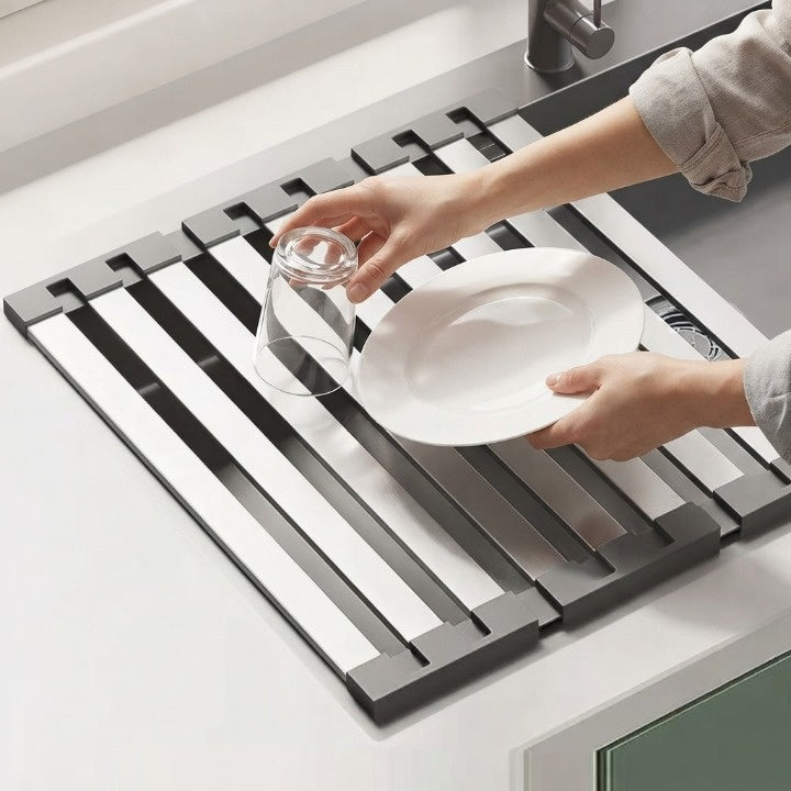 Sink Drain Rack – Heat-Resistant Stainless Steel