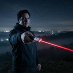 Laser pointer with adjustable power – Red, Green, or Purple