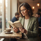 Bifocal reading glasses for near and far – semi-rimless, +1.0 to +4.0 dpt