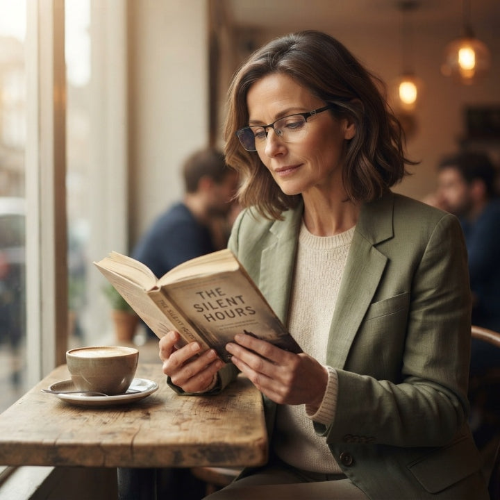 Bifocal reading glasses for near and far – semi-rimless, +1.0 to +4.0 dpt