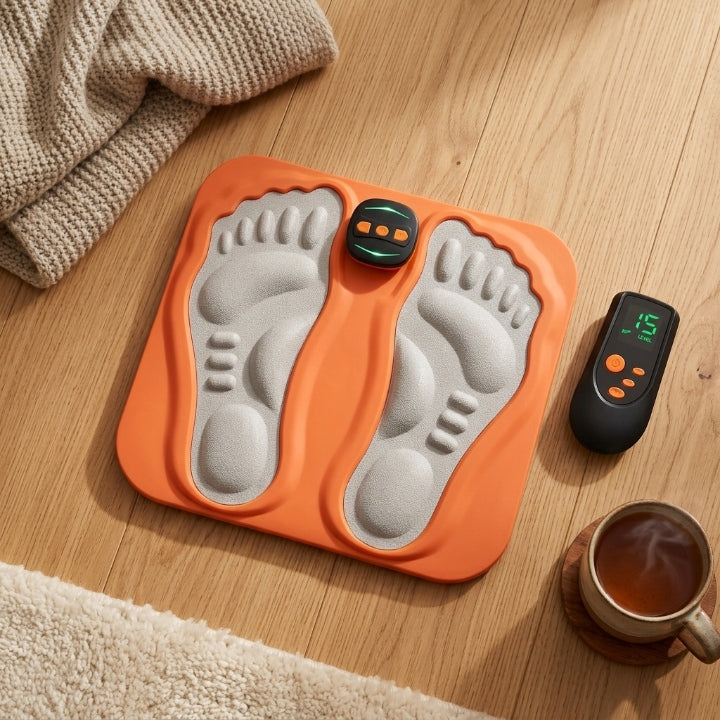 EMS foot massager with remote control – Wireless, foldable, 6 modes