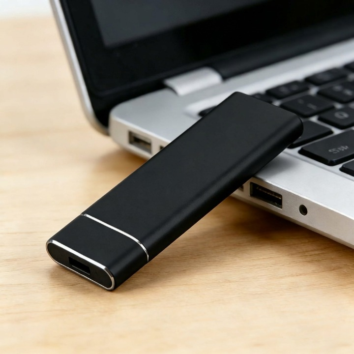 8TB External SSD — USB 3.1 Type-C, Plug & Play, Aluminum