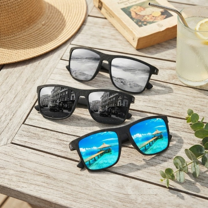 3er Set Sonnenbrillen – Polarisiert mit 100% UV-Schutz
