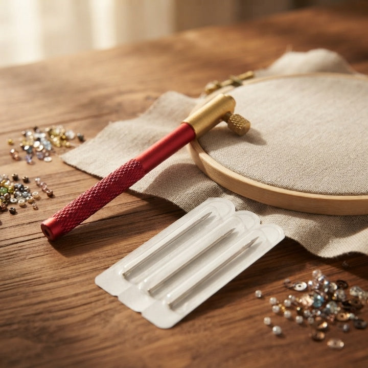 Tambour Embroidery Needle Set with Replaceable Needles