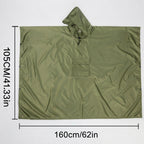 3-in-1 Regenponcho wasserdicht aus Ripstop-Nylon