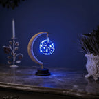 Mondlampe mit Farbwechsel und Holzständer