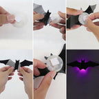 LED Fledermaus Deko 12-teilig mit 3D-Effekt