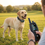 Hundehalsband mit Fernbedienung, Ansage & Vibration, 2000 m, IP67
