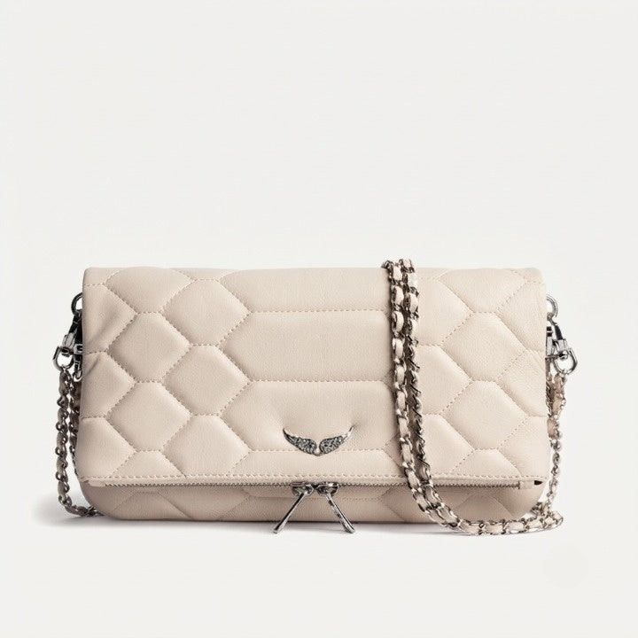 Clutch mit Strassstein-Details und Kettenschulterriemen