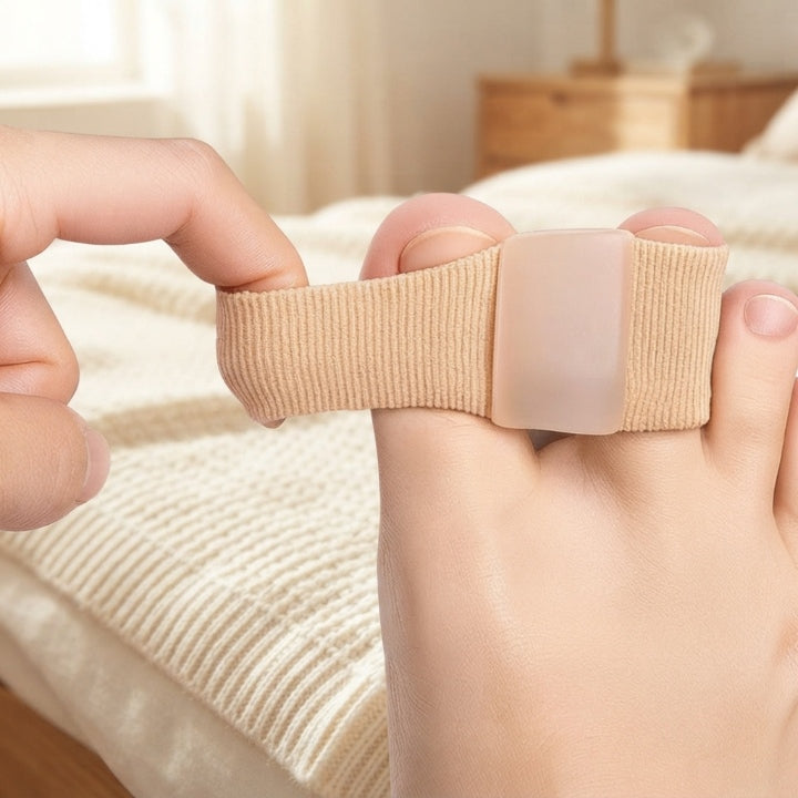 Zehenspreizer bei Hallux Valgus – Gel-Polster zur Zehenentlastung, Beige
