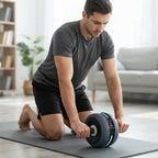 Bauchmuskelrad mit LED-Zähler & Auto-Rücklauf für effektives Bauchtraining