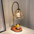 Kerzenwärmer-Lampe Maiglöckchen mit Glasschirm