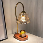 Kerzenwärmer-Lampe Maiglöckchen mit Glasschirm