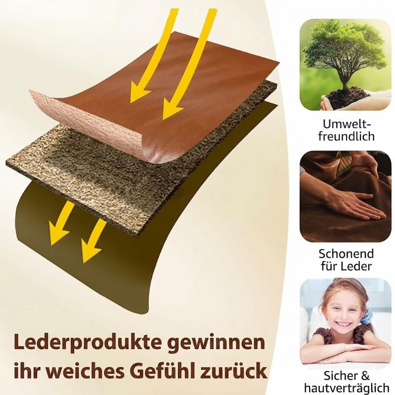 Lederpflege-Set – Balsam & Auftragspinsel für Möbel, Schuhe & Autositze